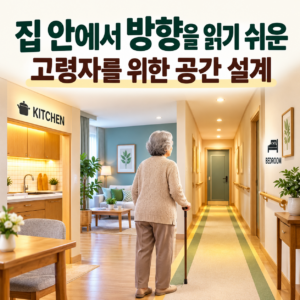 고령자 집 안 방향 찾기를 돕는 공간 구분과 주거환경 설계