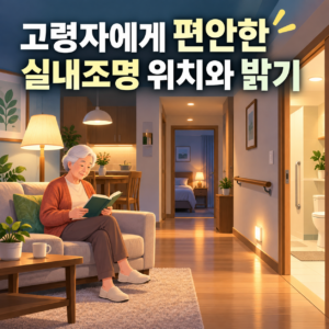 고령자 실내 조명 위치와 밝기를 고려한 편안한 주거환경