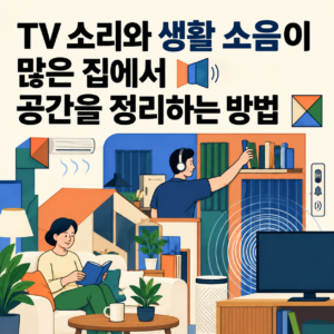 TV 소리와 생활 소음이 많은 고령자 집에서 공간을 정리하는 방법