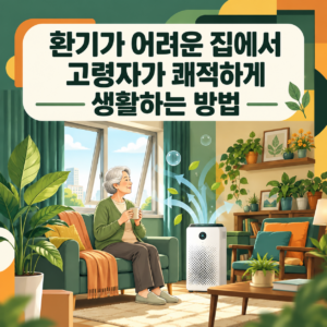 환기가 어려운 집에서 고령자가 쾌적하게 생활하는 방법