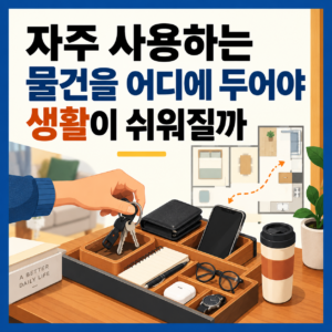 자주 사용하는 물건 위치를 정리한 고령자 주거환경