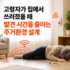 고령자 쓰러짐 발견 시간을 줄이는 비상 호출 장치와 안전한 주거환경