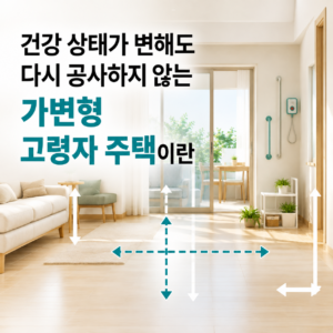 건강 상태 변화에 대응할 수 있도록 설계한 가변형 고령자 주택