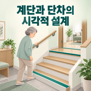고령자 계단 단차 시각 설계