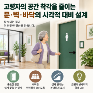 고령자 시각적 대비 설계