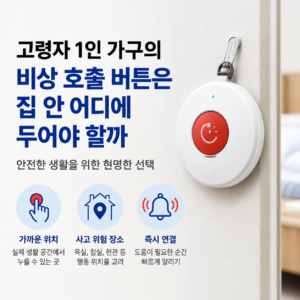 고령자 1인 가구 비상 호출 버튼 설치 위치