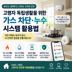 고령자 자동 가스 차단과 누수 감지 시스템