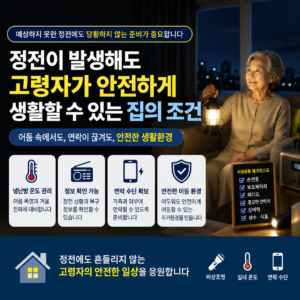 고령자 정전 대비와 안전한 주거환경