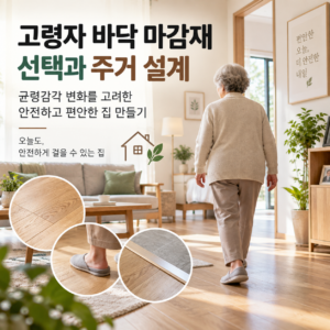 고령자 바닥 마감재 선택과 균형감각을 고려한 주거 설계