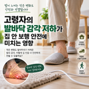 고령자 발바닥 감각 저하와 집 안 보행 안전
