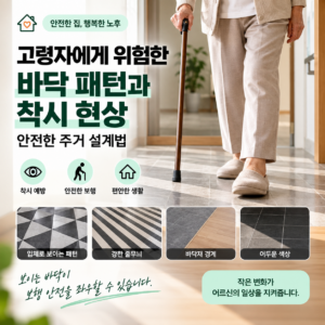 고령자 바닥 패턴과 착시 현상을 줄이는 안전한 주거 설계