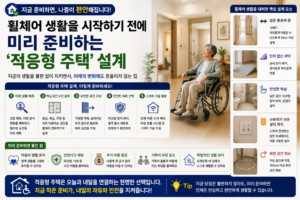 고령자 적응형 주택의 휠체어 이동동선과 공간 설계