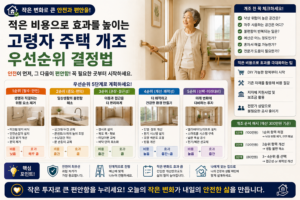 적은 비용으로 효과를 높이는 고령자 주택 개조 우선순위 결정법 썸네일