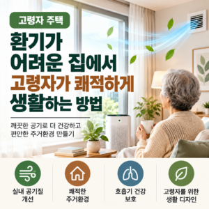 환기가 어려운 집에서 고령자가 쾌적하게 생활하는 방법